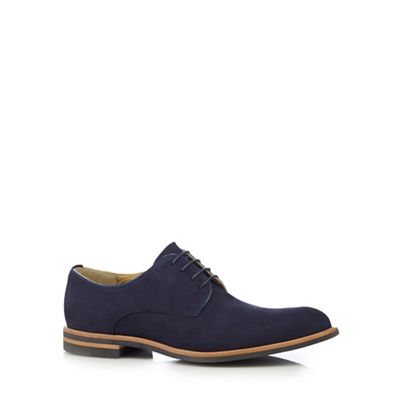 Steptronic Navy 'Vectra' suede lace up shoes